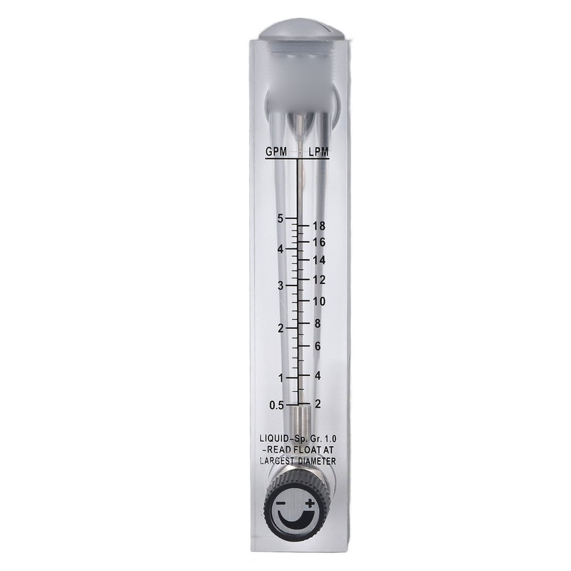 Liquid Flowmeter Panel Type Acrylic Transparent Adjustable Fluid Flow Meter