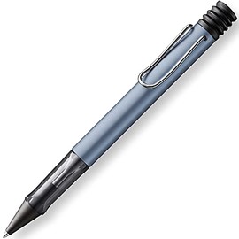 LAMY AL-star 238 Ballpoint Pen - Azure Aluminium Ballpoint Pen with Transparent Grip and Chrome-Plated Metal Clip - With Large Refill - Line Width M