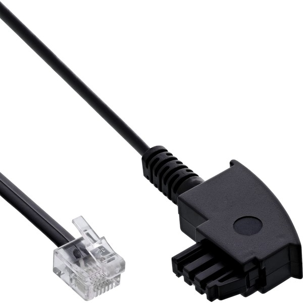 InLine 18655 TAE-F Cable for DSL Splitter, TAE-F Plug to
