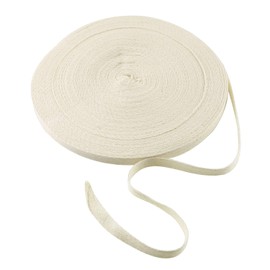 Cinta de sarga de algodón Tegg de 3/8 pulgadas, 54,7 yardas de algodón natural, cinta de espiga para coser manualidades