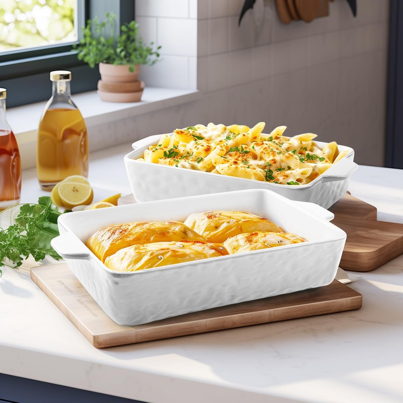 Krokori Casserole Dishes for Oven, Ceramic Baking Dishes, Lasagna Pan
