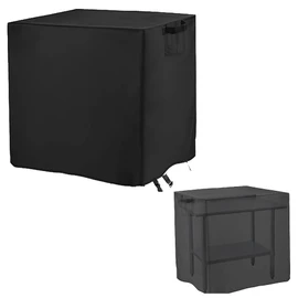 48 Inch Outdoor Prep Table Cover Cart Cover Outdoor Furniture Covers Waterproof Table Cover Waterproof Patio Furniture Covers for Patio Kitchen Prep Work Table (Black)