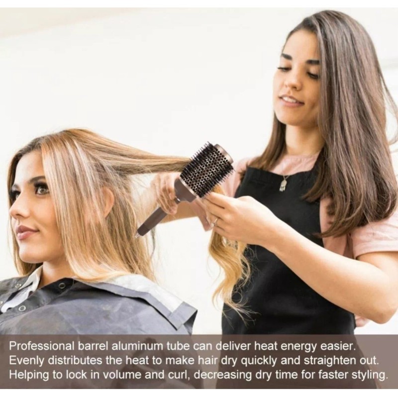 Yosoo Cepillo Redondo Térmico Profesional Cerámica Alaciar Pelo