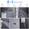 MENATT 304 Stainless Steel Shower Panels System with 8 Body