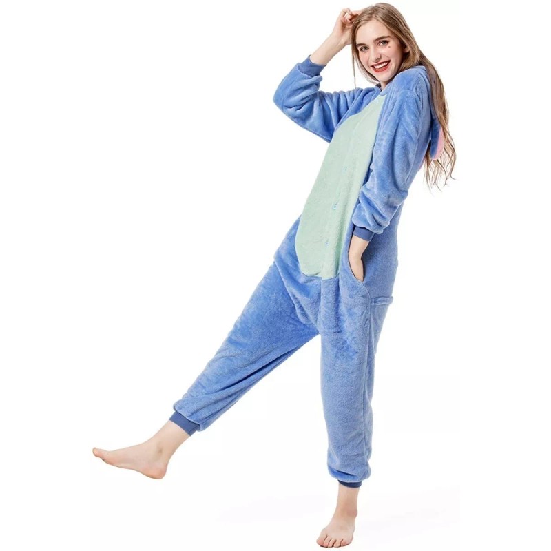 BOT Pijama Mameluco Disfraz Cosplay Stitch Adulto