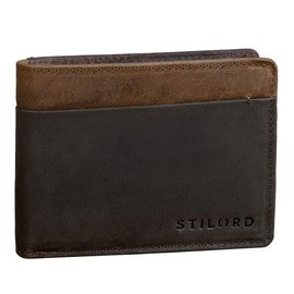 STILORD Sterling Men's RFID Leather Wallet Men's NFC Wallet High Quality Genuine Leather, Dark - Brown, coin purse