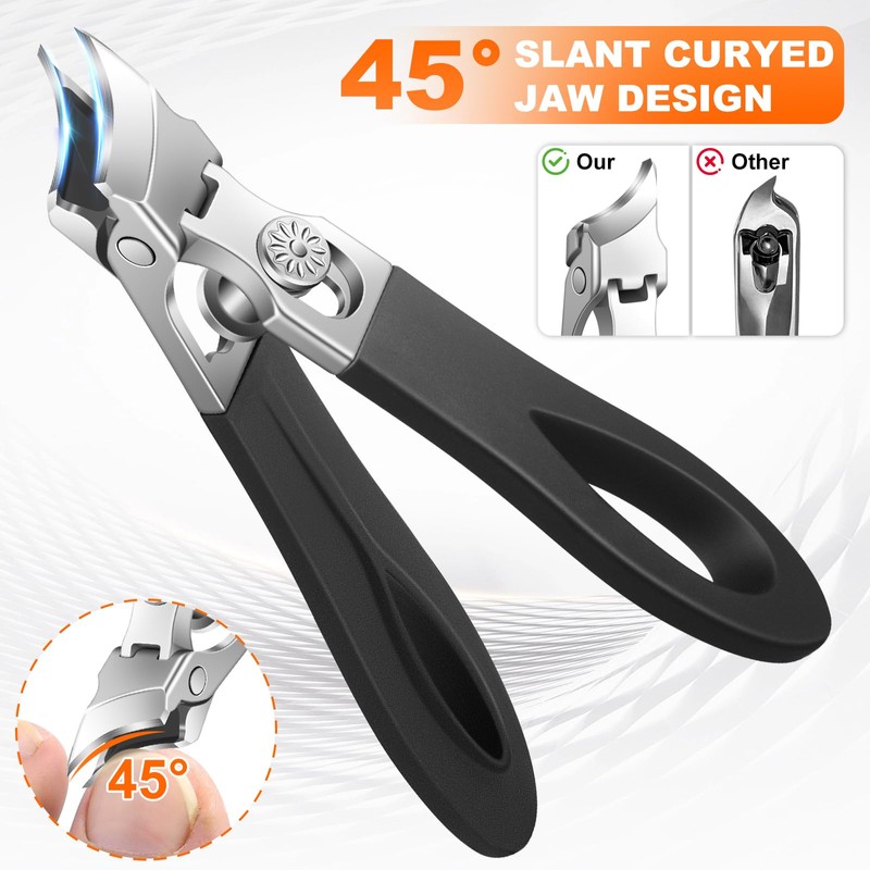 Nail Clipper Set for Thick Nails, 5 Pcs Professional Toenail