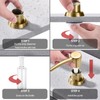 BZOOSIU Kitchen Sink Soap Dispenser, Built in Countertop ABS Pump