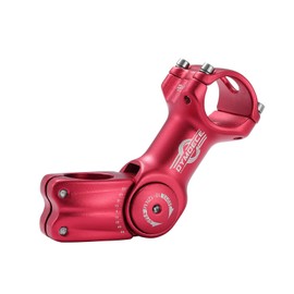 Dymoece Bicycle Stem Riser Adjustable, Bicycle Handlebar Extension 0 ~ 60 Degree Aluminium Alloy for MTB Mountain Bike Road Bike BMX 31.8 mm/25.4 mm