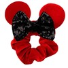 Women girl Hair Tie Rope Mouse Ears Sequin Bows Velvet