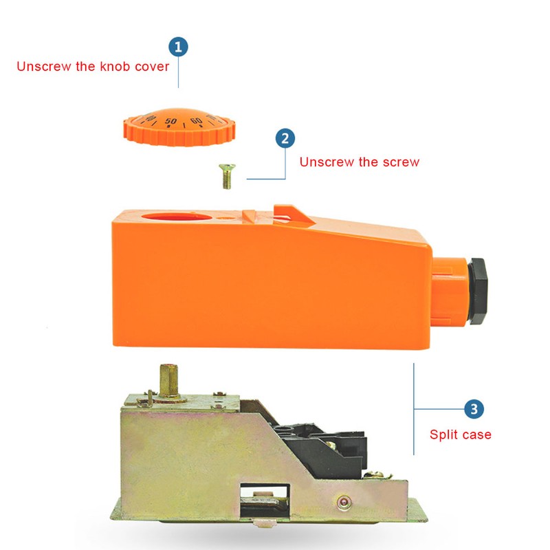 Adjustable Thermostat Temperature Controller 20-90 ° C High Temperature Start