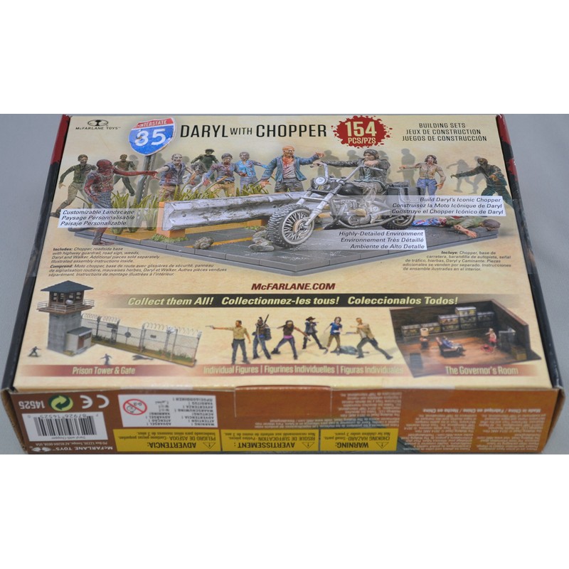 McFarlane Star Images Walking Dead Construction Daryl with Chopper