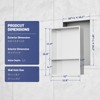 BWE 13 x 19 Stainless Steel Shower Niche No Tile