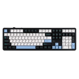 EPOMAKER Aula F108 Wireless Gaming Keyboard, Full Size Mechanical Keyboard with 4000mAh Battery, 108 Hot-Swappable and Programmable Keys, RGB Backlight, for Mac/PC/Android (Blue&White&Black)