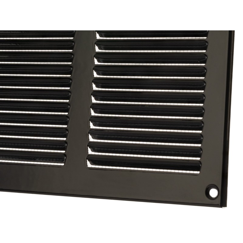 LIRAST 14x6 Vent Cover with Built-in Screen - Black Return