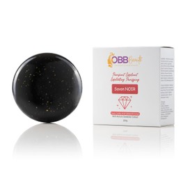 OBB Beauté – Schwarze Seife 250 g – Klärend & Peeling – Mit Amla und Löwenzahn-Extrakt – Saubere und strahlende Haut