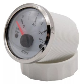 KUS Universal KUS Boat Oil Pressure Gauge Marine Engine Oil Press Meter 5Bar 75PSI