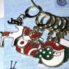 Handmade Mystery (set Of 5) Christmas Stitch Markers. Crochet Or
