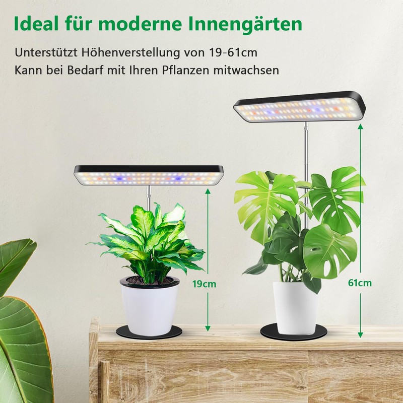 Aumtrly LED Plant Lamp, Full Spectrum Grow Lamp for Small