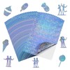 20 Sheets Printable Holographic Sticker Paper Waterproof Quick Drying A4