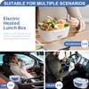 kisidus Electric Lunch Box 3-in-1, 1.5L Stainless Steel Food Container,