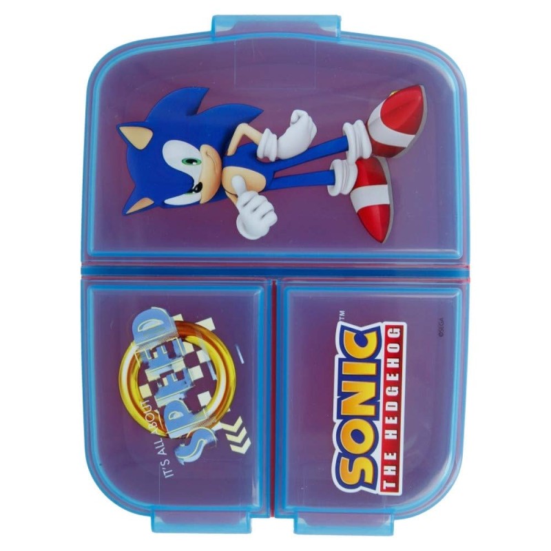 OM SUPPLIES Sonic Reusable Sandwich Lunch Box 3 Multi Compartment