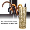 Jectse Umbrella Stand, Freestanding Round Metal Umbrella Holder Bin Hollowed