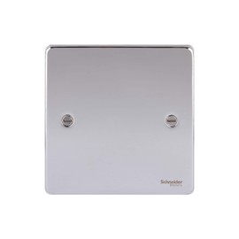 Schneider Electric Ultimate Low Profile - Single Blank Plate, GU8510PC, Polished Chrome
