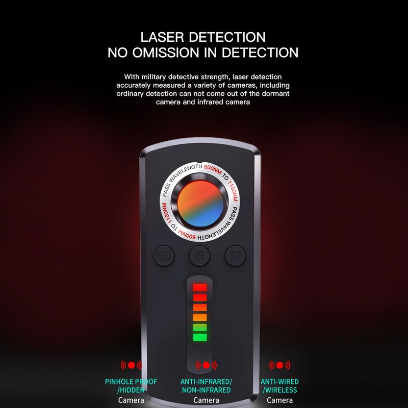 Infrared Detector Anti Peeping Privacy Protection Portable Camera Scanner GPS
