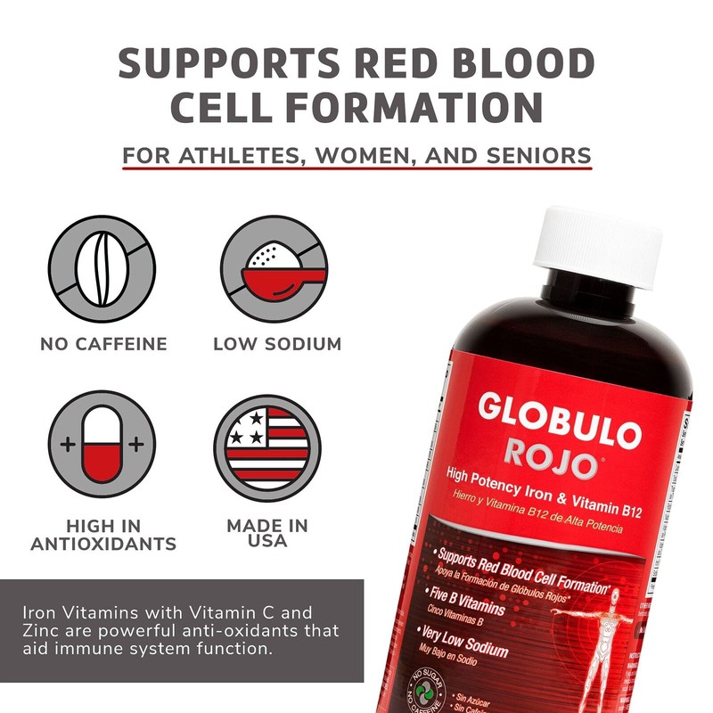 Globulo Rojo Gl bulo Rojo Iron Supplements with Vitamin B12