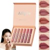 Lipsticks Set De Brillo De Labios,set De 6 Pintalabios Mate