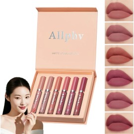 Lipsticks Set De Brillo De Labios,set De 6 Pintalabios Mate