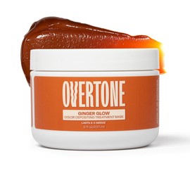 Overtone Color Depositing Semi-Permanent Hair Dye Conditioner - 8 oz For Natural & Color-Treated Hair, Moisturizing Shea Butter & Coconut Oil - Vegan & Cruelty-Free, Ginger is now Ginger Glow