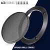 Facmogu 2PCS 4" Black Round Speaker Grills Cover, Metal Mesh