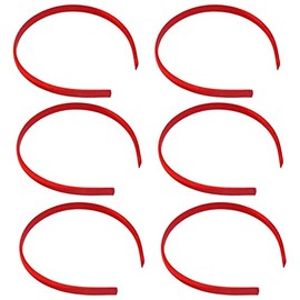 Pack of 6 x Alice Bands [Red]