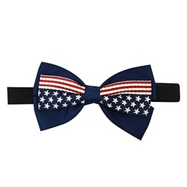 USA American Flag Womens Patriotic American Flag Bow Elastic Headband