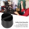 Coffee Knock Box ABS Black Grind Disposal Dump Bin with