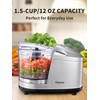 1.5-Cup One-Touch Electric Food Chopper, 100W Mini Food Processor Meat