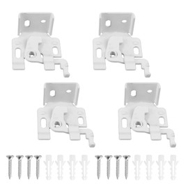 INCREWAY Roman Blinds Fixing Brackets， 4PCS Shades Fastener with Swivel Design Venetian Blinds Spider Mounting Frame Fixing Frame Buckle for Top Or Face Fixing (White)