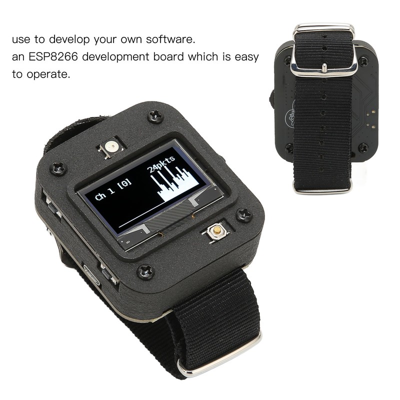 WIFI for Smart Watch Development Board Wearable OLED Display Attack