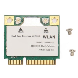 Haofy Tarjeta de Red Inalámbrica 7265HMW, Mini Interfaz PCIE Adaptador WiFi PCB Banda Dual 4.2 para para Escritorio para