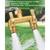 Hose Splitter 2 Way Heavy Duty, Solid Brass Full Flow