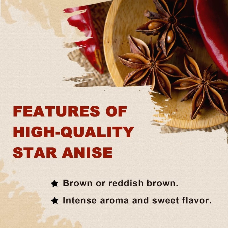 52USA Star Anise Whole, 4 Ounce (Pack of 1), NON-GMO