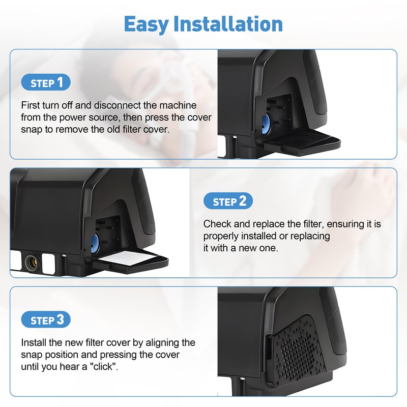 19729 Filter Side Cover for Resmed AirSense 10/AirStart 10/AirCurve 10,