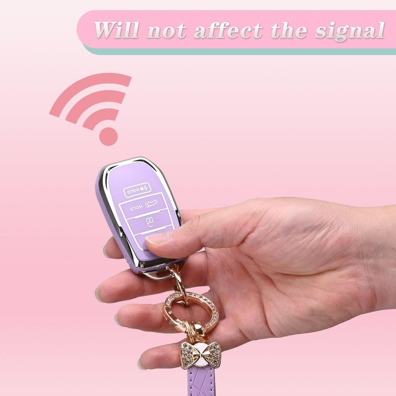 Key Fob Cover for Toyota - 4 Buttons Soft TPU