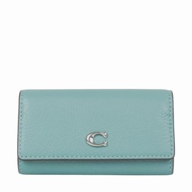 Coach CS001 LHAQM Aquamarine Women's Accessory Key Case, Blue