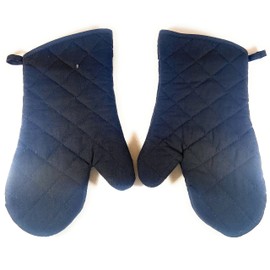 5 pc Black Kitchen Set -Oven Mitts and Pot Holders Sets with Kitchen Towels,- Heat Resistant Oven Gloves,Soft - -,Multi-Function Potholders Perfect for Cooking, Baking (5 pcs)