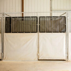 Schneiders Stall Privacy & Sun-Blocker Stall Front Mesh Panel Set | Color Black