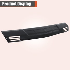 labwork Front Bumper Lower Valance Skid Plate Glossy Black without Hole Replacement for Silverado 1500 2022-2024