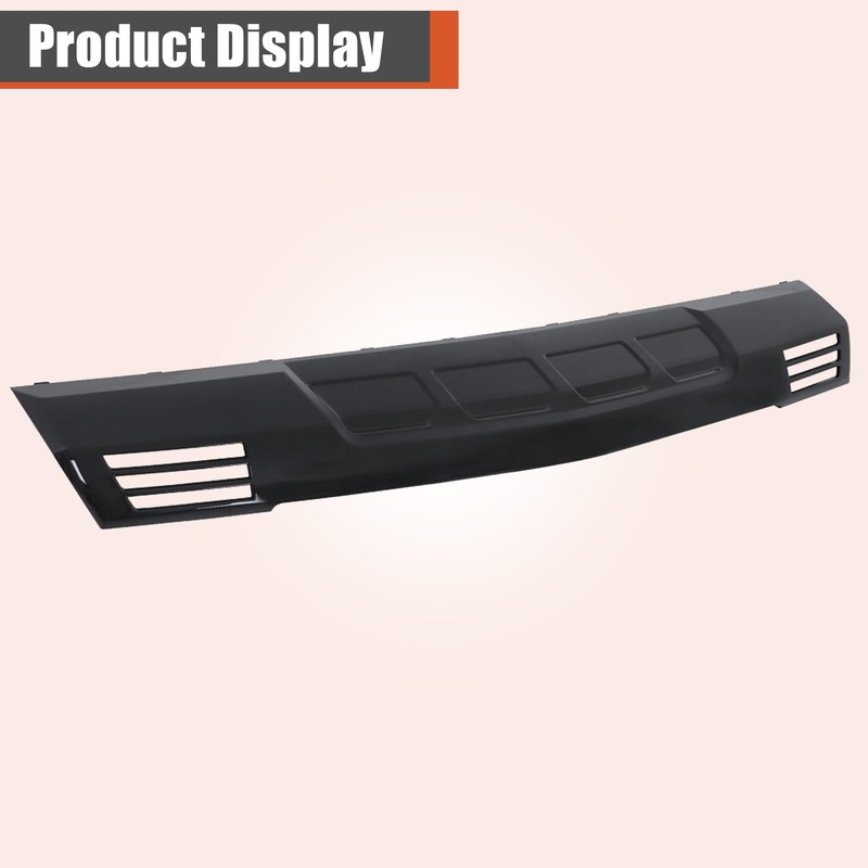 labwork Front Bumper Lower Valance Skid Plate Glossy Black without